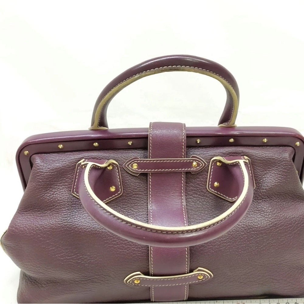 Louis Vuitton Purple and Gold Tote with Structured Design - Picture 2 of 10